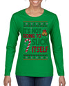 It's Not Going to Suck Itself Funny Candy Cane Ugly Christmas Sweater Womens Graphic Long Sleeve T-Shirt
