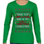 Due to Inflation This is My Ugly Christmas Sweater | Funny Ugly Christmas Sweater Womens Graphic Long Sleeve T-Shirt