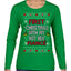 First Christmas With My Hot New Fiance Classic Newlywed Ugly Christmas Sweater Womens Graphic Long Sleeve T-Shirt
