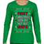 First Christmas With My Hot New Wife Classic Newlywed Ugly Christmas Sweater Womens Graphic Long Sleeve T-Shirt