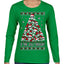 Is This Jolly Enough? Skeleton Skull Christmas Tree Ugly Christmas Sweater Womens Graphic Long Sleeve T-Shirt