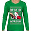 Friday Hood Santa  Ugly Christmas Sweater Womens Graphic Long Sleeve T-Shirt