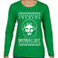 Birthday Boy Jesus Christ Ugly Christmas Sweater Womens Graphic Long Sleeve T-Shirt