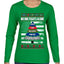 No One Fights Alone Holiday First Responder Police Fire Emt Ugly Christmas Sweater Womens Graphic Long Sleeve T-Shirt