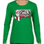 F Around And Find Out Santa Sign Ugly Christmas Sweater Womens Graphic Long Sleeve T-Shirt