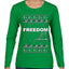 Freedom, Charlie Kirk Political Activist, Right Wing, Ugly Christmas Sweater Womens Graphic Long Sleeve T-Shirt