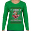 F-CAW-F IT'S CHRISTMAS, Ugly Christmas Sweater Womens Graphic Long Sleeve T-Shirt