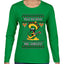 Feliz Navidad Mis Amigos!, Ugly Christmas Sweater Womens Graphic Long Sleeve T-Shirt