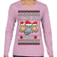 Better Not Pout, Cute Sad Santa Cats | Funny Ugly Christmas Sweater Womens Graphic Long Sleeve T-Shirt