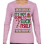 It's Not Going to Suck Itself Funny Candy Cane Ugly Christmas Sweater Womens Graphic Long Sleeve T-Shirt