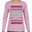 Forced Family Fun, Xmas Holiday Funny Ugly Christmas Sweater Womens Graphic Long Sleeve T-Shirt