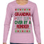 Grandma Got Ran Over by a Reindeer | Classic Xmas Song Holiday Movie Quote Ugly Christmas Sweater Womens Graphic Long Sleeve T-Shirt