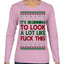 It's Beginning to Look a Lot Like Fuck This Funny Ugly Christmas Sweater Womens Graphic Long Sleeve T-Shirt