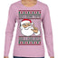 Santa Knows You've Been a Dumb Bitch Funny Vulgar Dirty Ugly Christmas Sweater Womens Graphic Long Sleeve T-Shirt