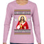 Put Christ Back In Christmas Ugly Christmas Sweater Womens Graphic Long Sleeve T-Shirt