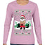 No Lift No Gift Fitness Workout Santa Ugly Christmas Sweater Womens Graphic Long Sleeve T-Shirt