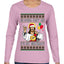 Gonna Party Like It's My Birthday Jesus Ugly Christmas Sweater Womens Graphic Long Sleeve T-Shirt
