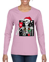 When You're Dead Inside But It's Christmas Christmas Womens Graphic Long Sleeve T-Shirt