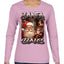 Santa Claus Bootleg Rap Music Style Ugly Christmas Sweater Womens Graphic Long Sleeve T-Shirt