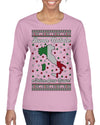Buon Natale e Felice Anno Nuovo! Merry Christmas and Happy New Year Ugly Christmas Sweater Womens Graphic Long Sleeve T-Shirt