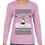 Have a Holly Jawlly Christmas, Cute Shark, Ugly Christmas Sweater Womens Graphic Long Sleeve T-Shirt