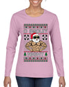 O Swoley Night, Exercise and Fitness Enthusiast, Ugly Christmas Sweater Womens Graphic Long Sleeve T-Shirt