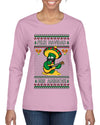 Feliz Navidad Mis Amigos!, Ugly Christmas Sweater Womens Graphic Long Sleeve T-Shirt