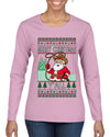 Merry Christmas Y'all Christmas Sweater, Ugly Christmas Sweater Womens Graphic Long Sleeve T-Shirt