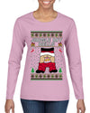Jingle My Bells, Ugly Christmas Sweater Womens Graphic Long Sleeve T-Shirt