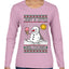 Just A Little Meltdown, Ugly Christmas Sweater Womens Graphic Long Sleeve T-Shirt
