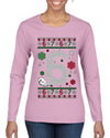 Christmas 6 Meme, Ugly Christmas Sweater Womens Graphic Long Sleeve T-Shirt