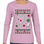 Christmas 7 Meme, Ugly Christmas Sweater Womens Graphic Long Sleeve T-Shirt
