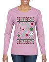 Christmas 7 Meme, Ugly Christmas Sweater Womens Graphic Long Sleeve T-Shirt