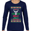 Have A Holly Jolly Christmas Ugly Christmas Sweater Womens Graphic Long Sleeve T-Shirt