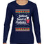 Jolliest Bunch of Assholes Xmas Movie Ugly Christmas Sweater Womens Graphic Long Sleeve T-Shirt