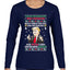 Trump This is the Greatest Ugly Christmas Sweater Womens Graphic Long Sleeve T-Shirt