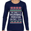 I'm Only A Morning Person on December 25th Ugly Christmas Sweater Womens Graphic Long Sleeve T-Shirt