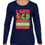 I Have O.C.D Obsessive Christmas Disorder Womens Graphic Long Sleeve T-Shirt