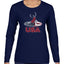 USA Winter Team Sports Fan Collection | USA Skater Sweater, Womens Graphic Long Sleeve T-Shirt