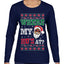 Where My Ho's At? Ugly Christmas Sweater Womens Graphic Long Sleeve T-Shirt