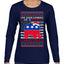 I'm Dreaming Of A Right Christmas Republican GOP  Ugly Christmas Sweater Womens Graphic Long Sleeve T-Shirt