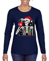 When You're Dead Inside But It's Christmas Christmas Womens Graphic Long Sleeve T-Shirt