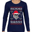 Valhalla Deck The Halls With Skulls & Bodies Ugly Christmas Sweater Womens Graphic Long Sleeve T-Shirt