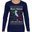 Buon Natale e Felice Anno Nuovo! Merry Christmas and Happy New Year Ugly Christmas Sweater Womens Graphic Long Sleeve T-Shirt