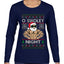 O Swoley Night, Exercise and Fitness Enthusiast, Ugly Christmas Sweater Womens Graphic Long Sleeve T-Shirt