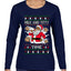 Milk And Titty Time Christmas Sweater, Ugly Christmas Sweater Womens Graphic Long Sleeve T-Shirt