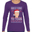 Biden Is Coming To Town Ugly Christmas Sweater Womens Graphic Long Sleeve T-Shirt