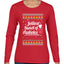 Jolliest Bunch of Assholes Xmas Movie Ugly Christmas Sweater Womens Graphic Long Sleeve T-Shirt