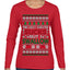 This Ugly Sweater Sucks But I Swallow Ugly Christmas Sweater Womens Graphic Long Sleeve T-Shirt