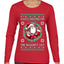 Always Shooting For The Naughty List Ugly Christmas Sweater Womens Graphic Long Sleeve T-Shirt